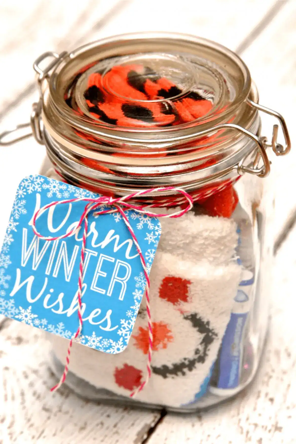 winter survival kit in a jar