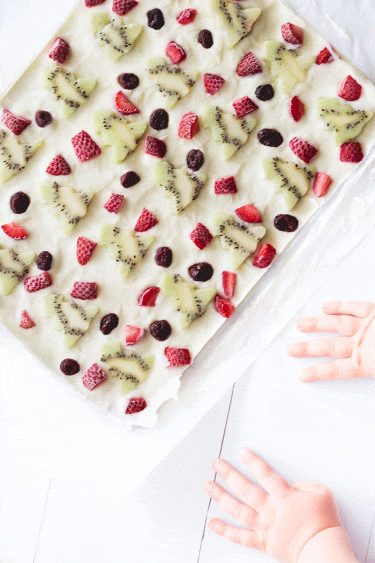 frozen yogurt bark