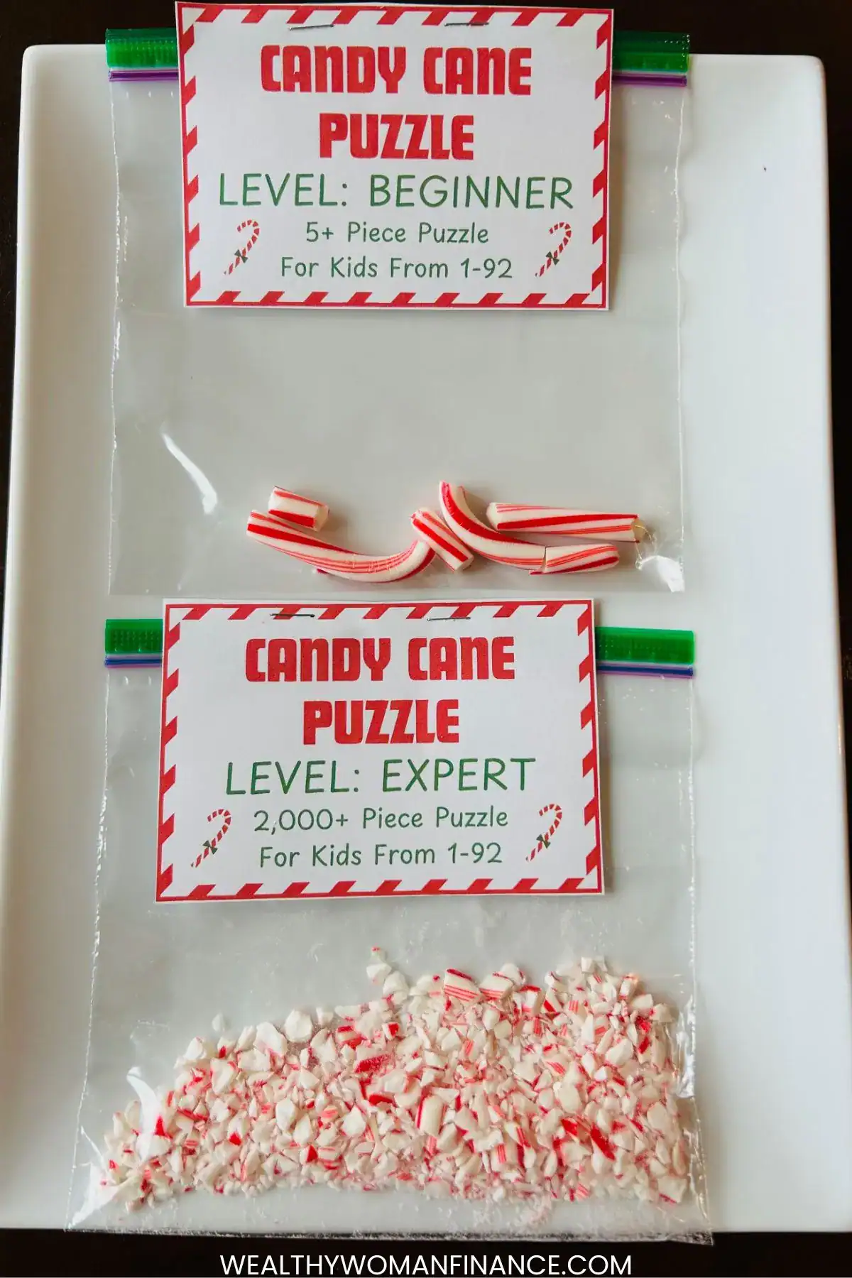 candy cane puzzle beginner and expert