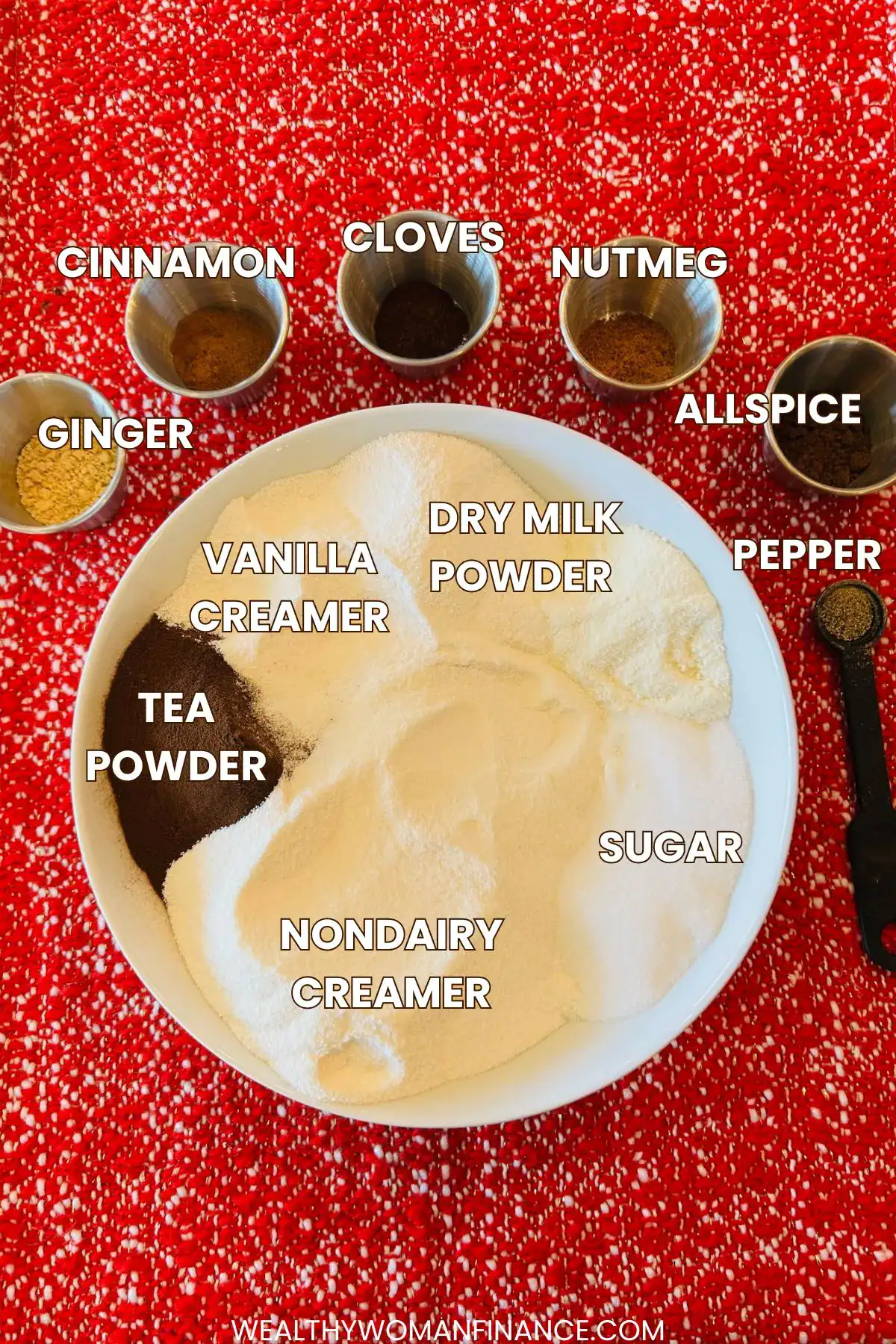 dry chai team latte mix homemade recipe ingredients spice; vanilla; instant