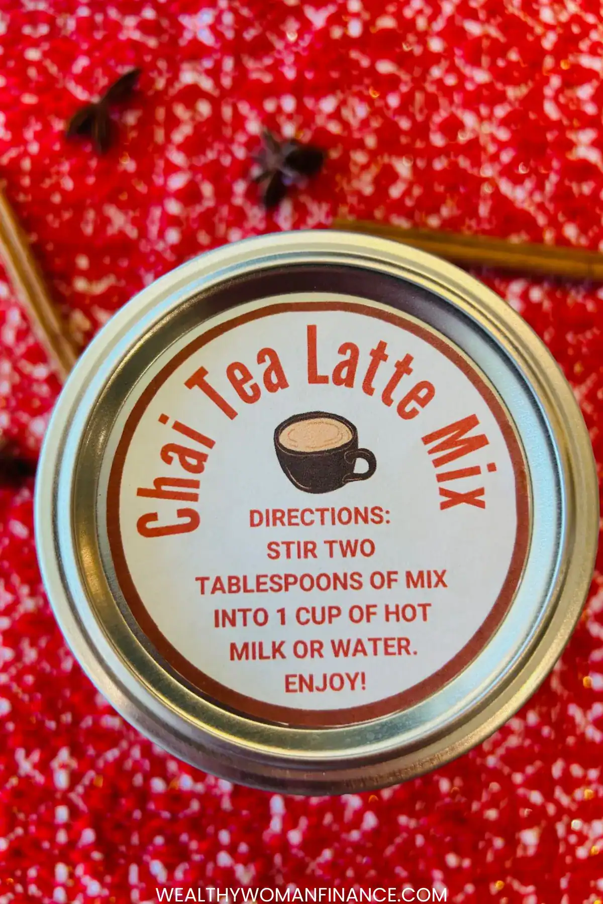 chai tea latte free printable gift tag