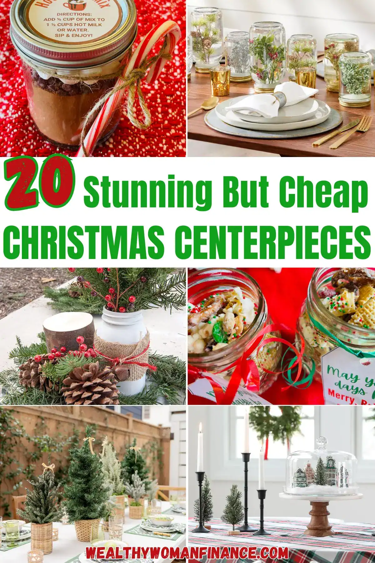 Christmas table centerpieces that are easy, simple, cheap, elegant
