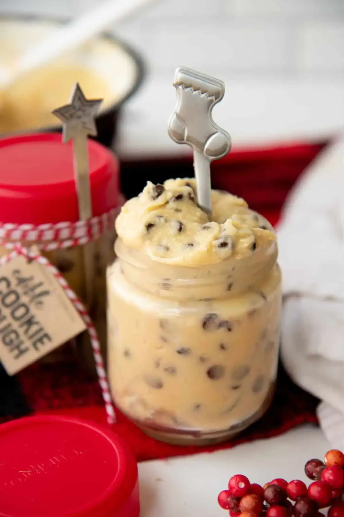 edible cookie dough; homemade christmas food gifts