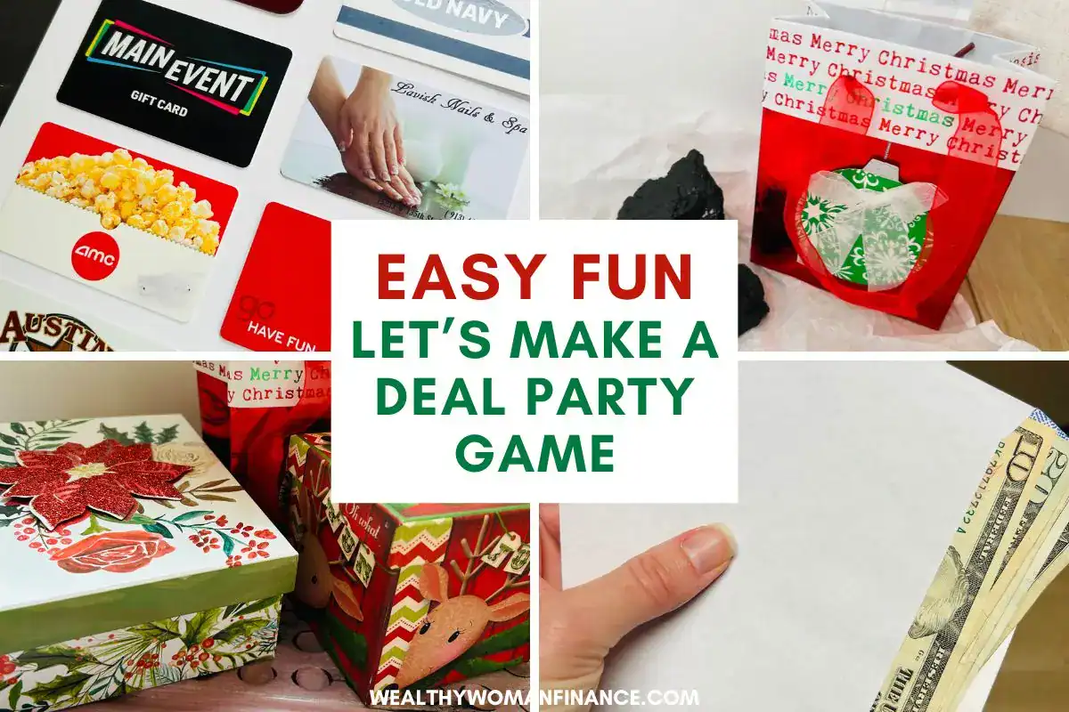 Let's Make a Deal money, gift card, and gift Christmas party game