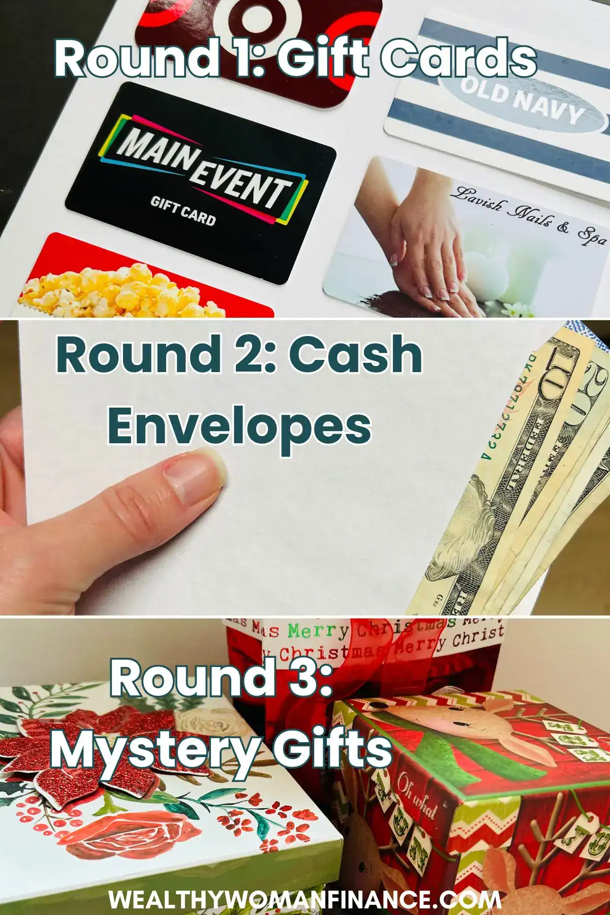 3 rounds in this Let's Make a Deal Christmas Money Game