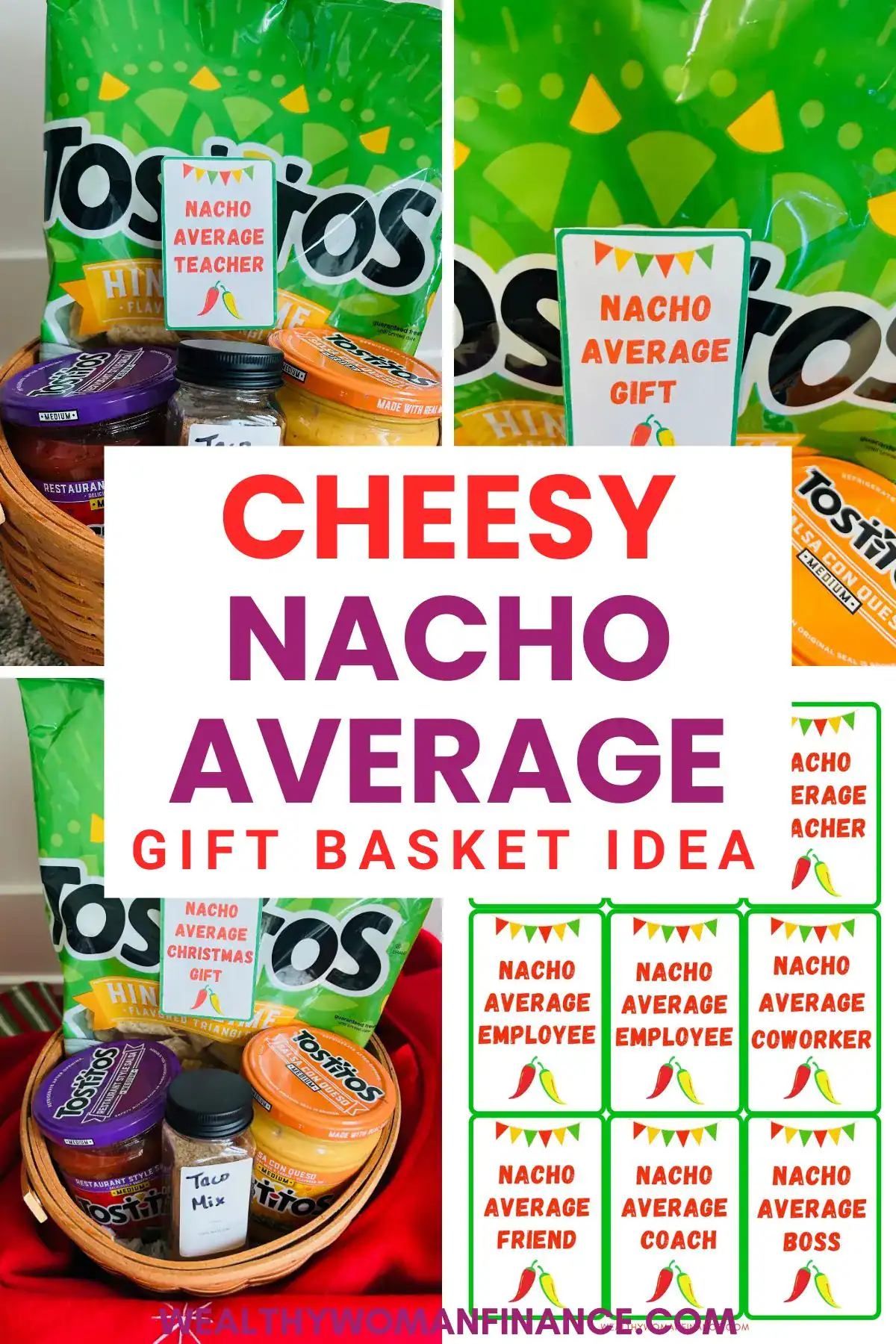 nacho average gift basket ideas; themed; christmas; teacher appreciation