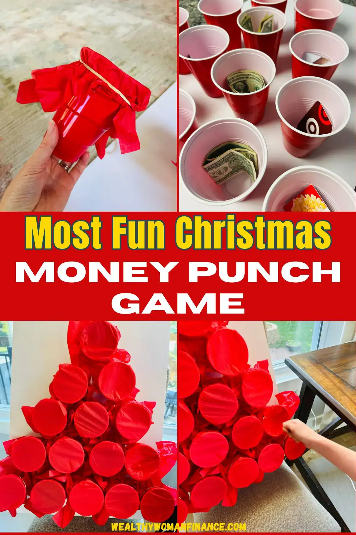money games, gift card games, punch Christmas tree game for party