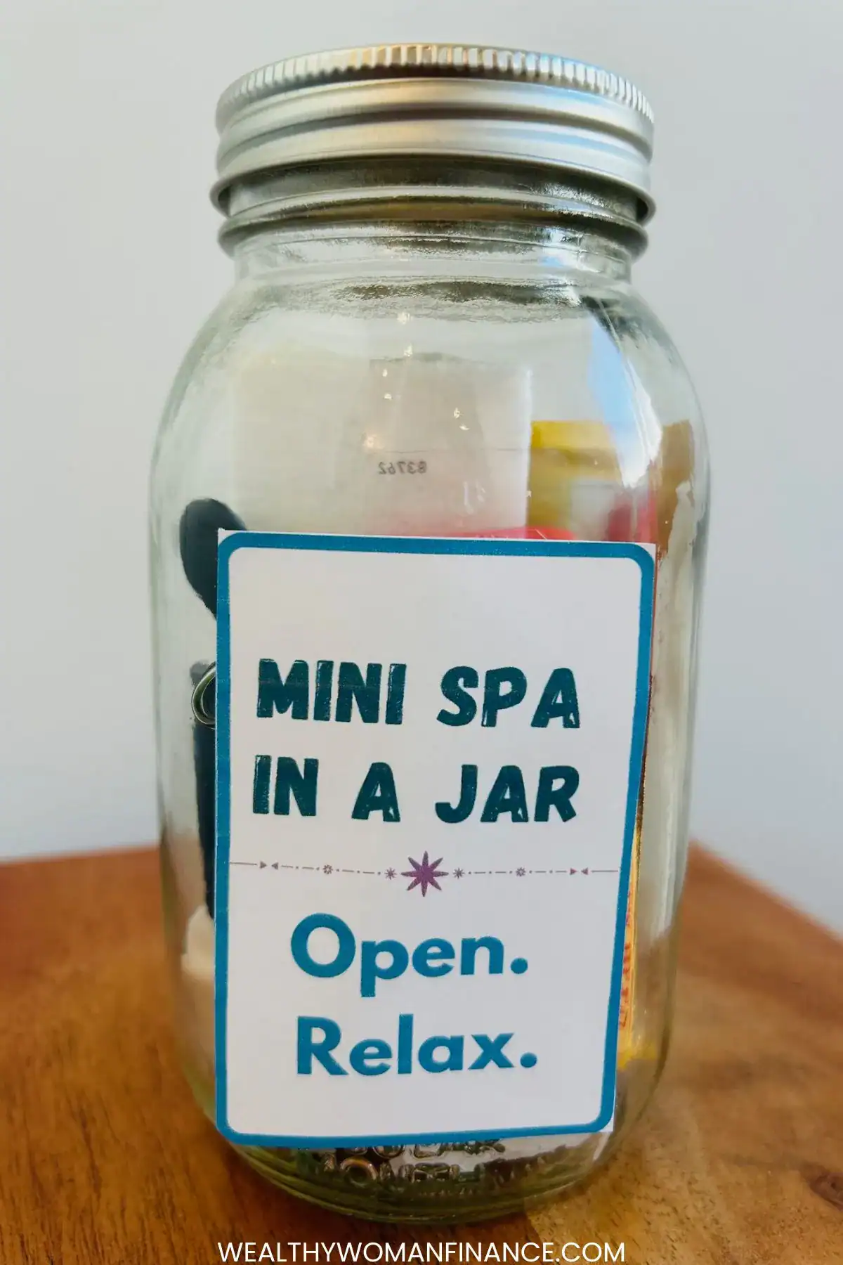 min spa kit in a jar