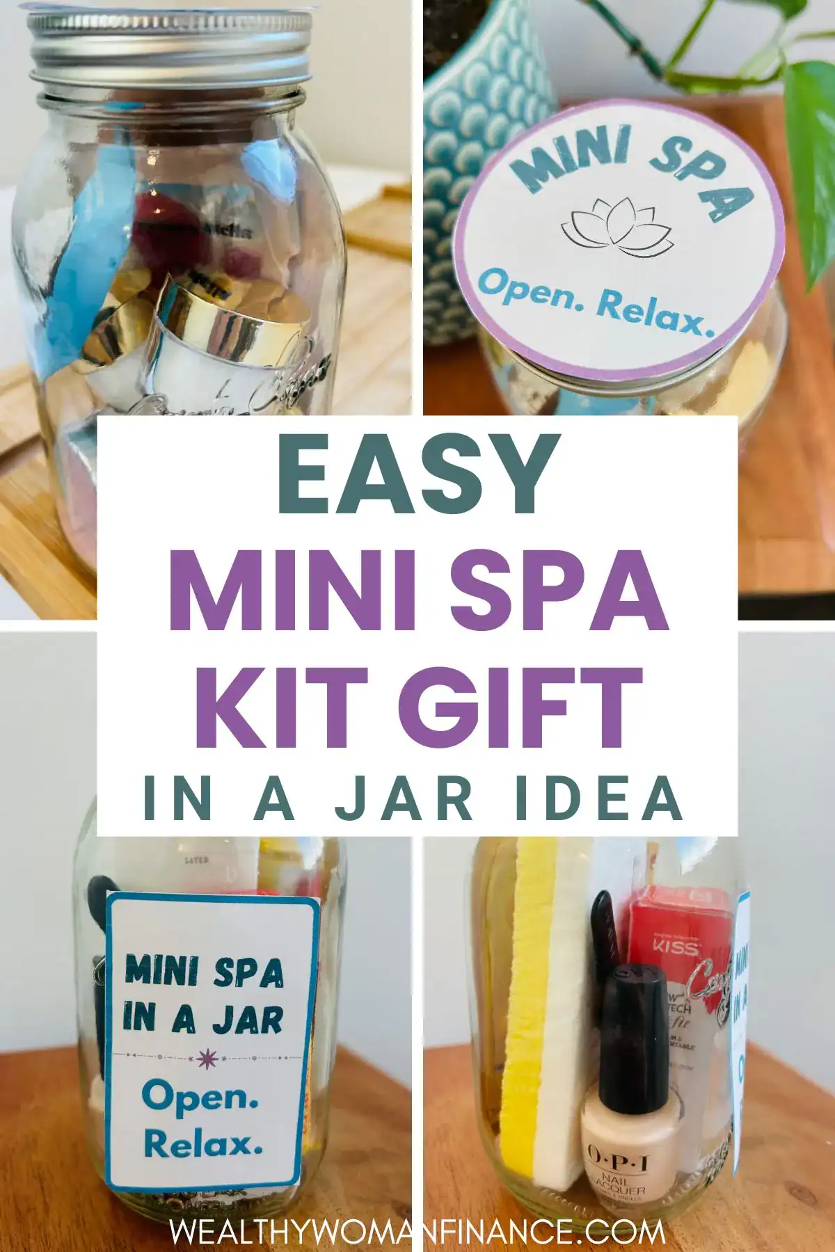 DIY mini spa kit gift ideas at home