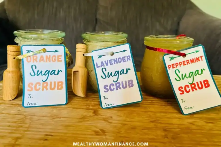 homemade diy sugar scrub gifts, lavender, citrus, peppermint