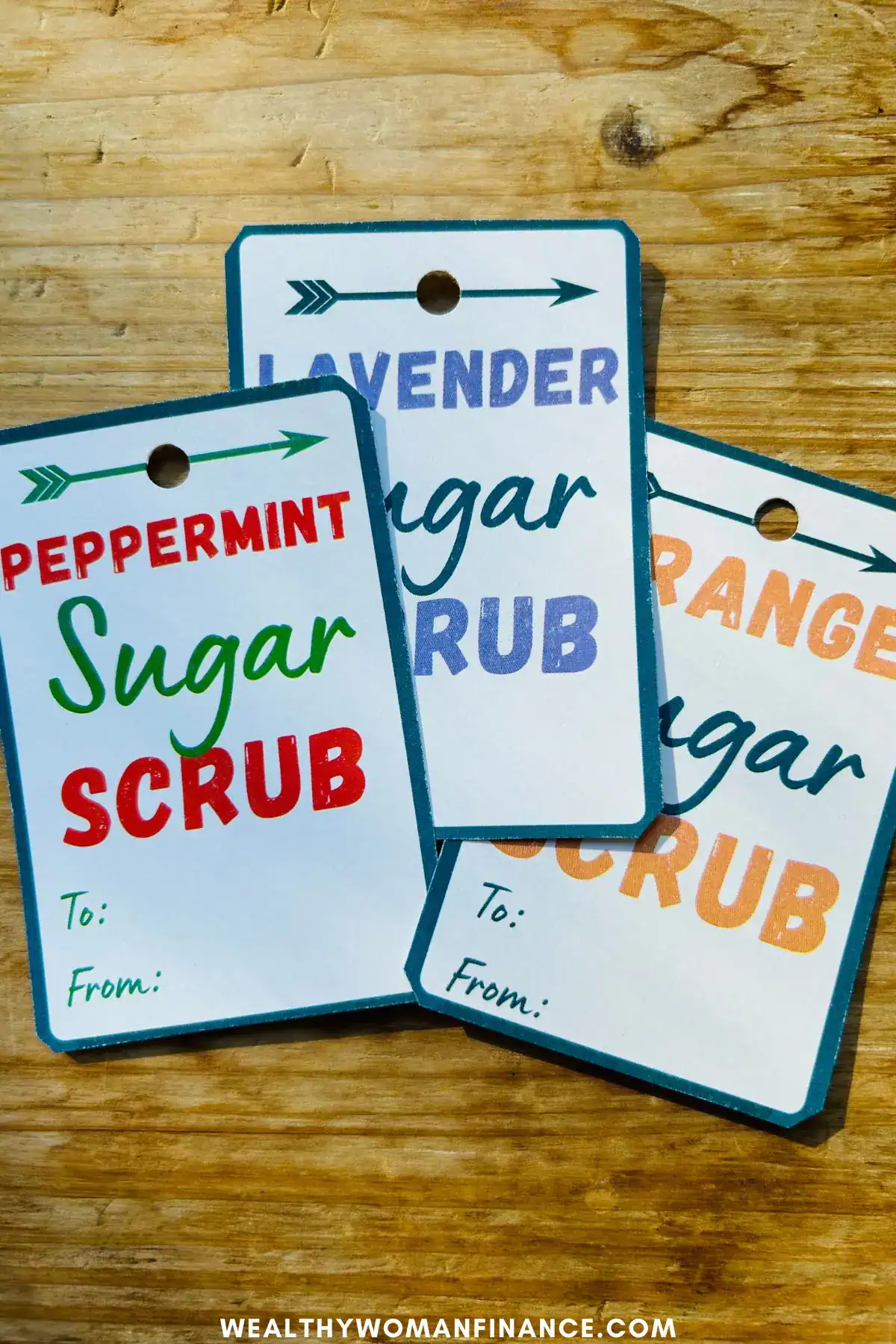 free printable tags for sugar scrub gifts
