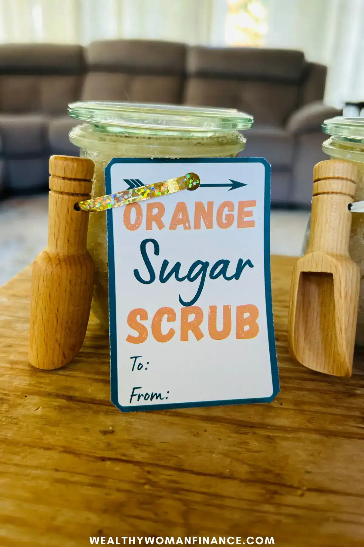 homemade orange sugar scrub