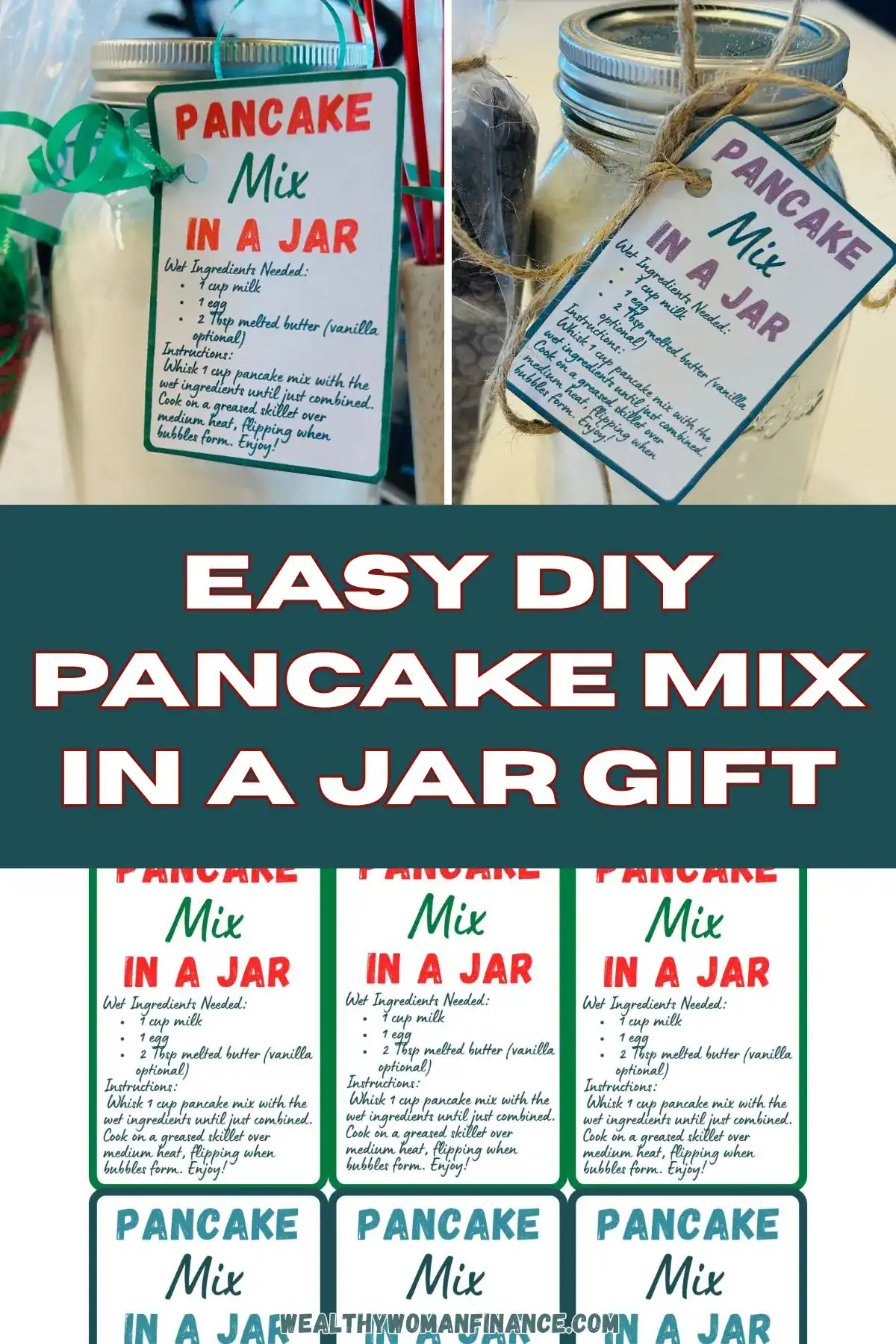 pancake mix in a jar gift