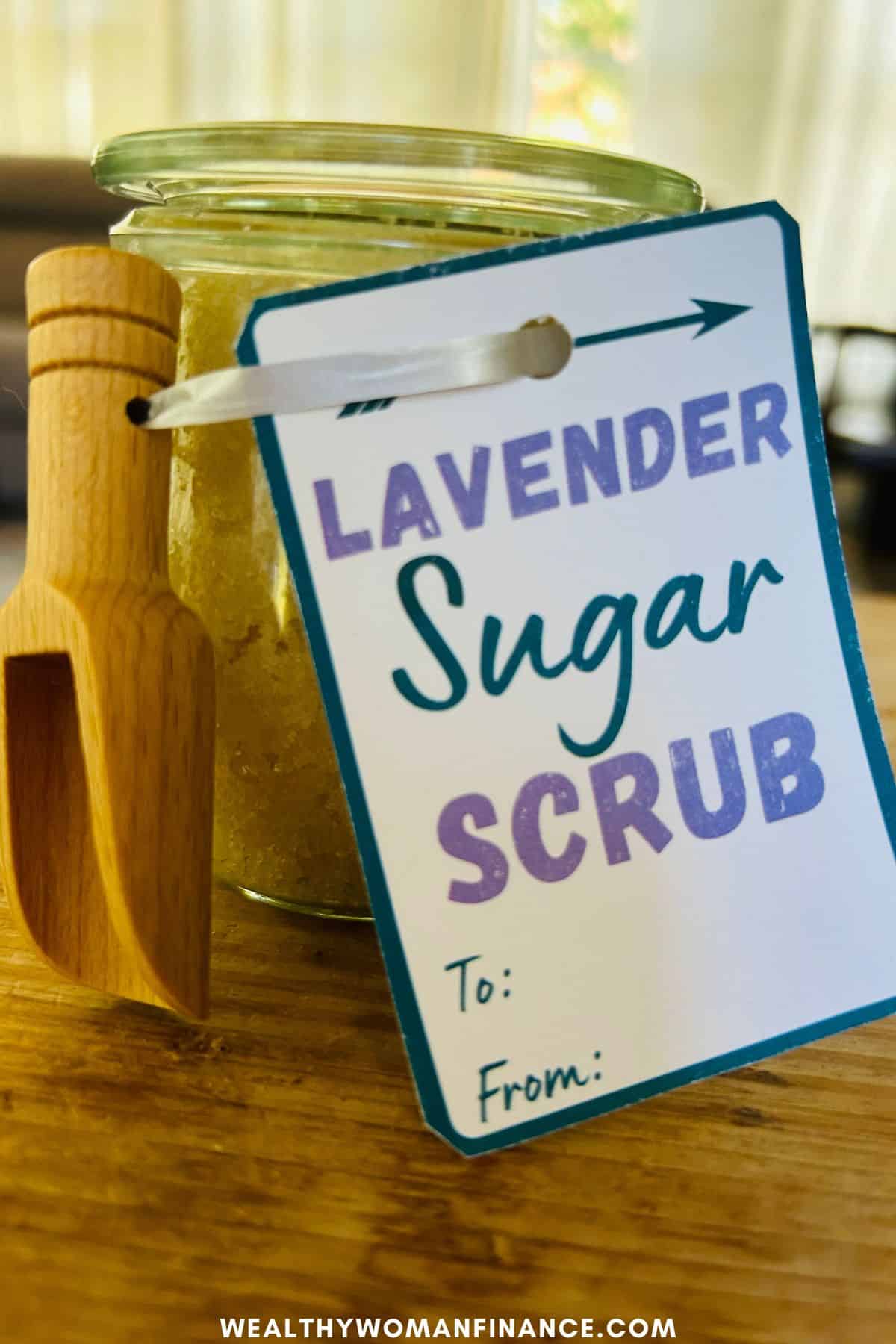 homemade lavender sugar scrub