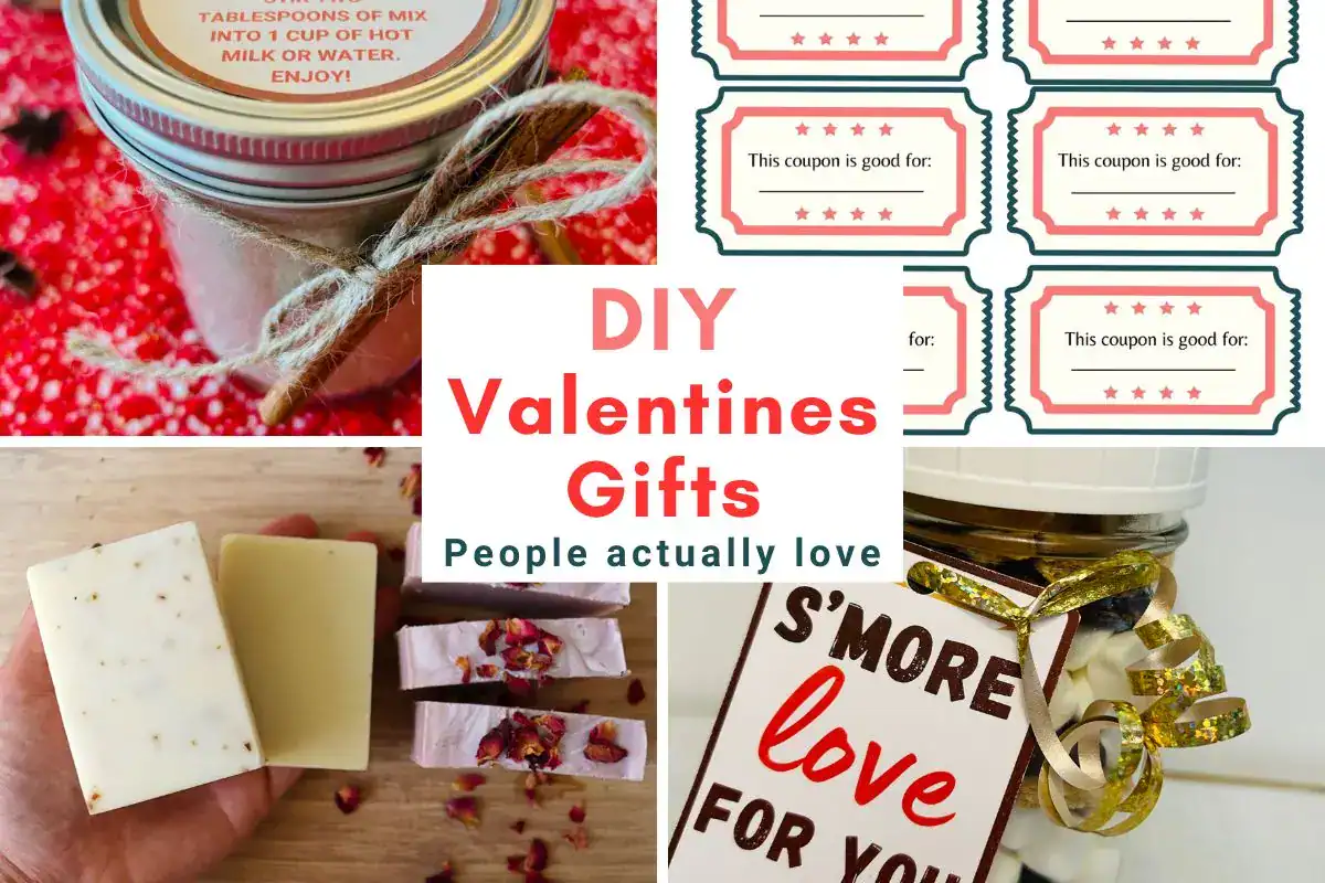 DIY homemade Valentine's Day gifts for him, her, kids, adults, friends