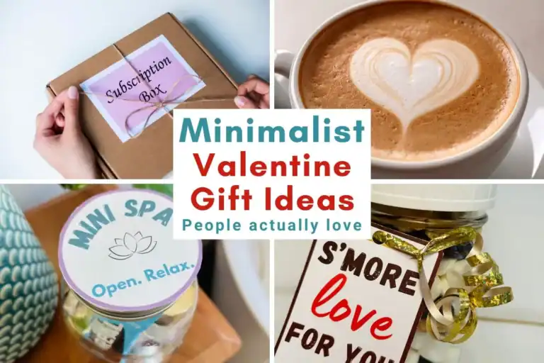 minimalist Valentine Day gift ideas; clutter free gifts; experience; for kids and adults