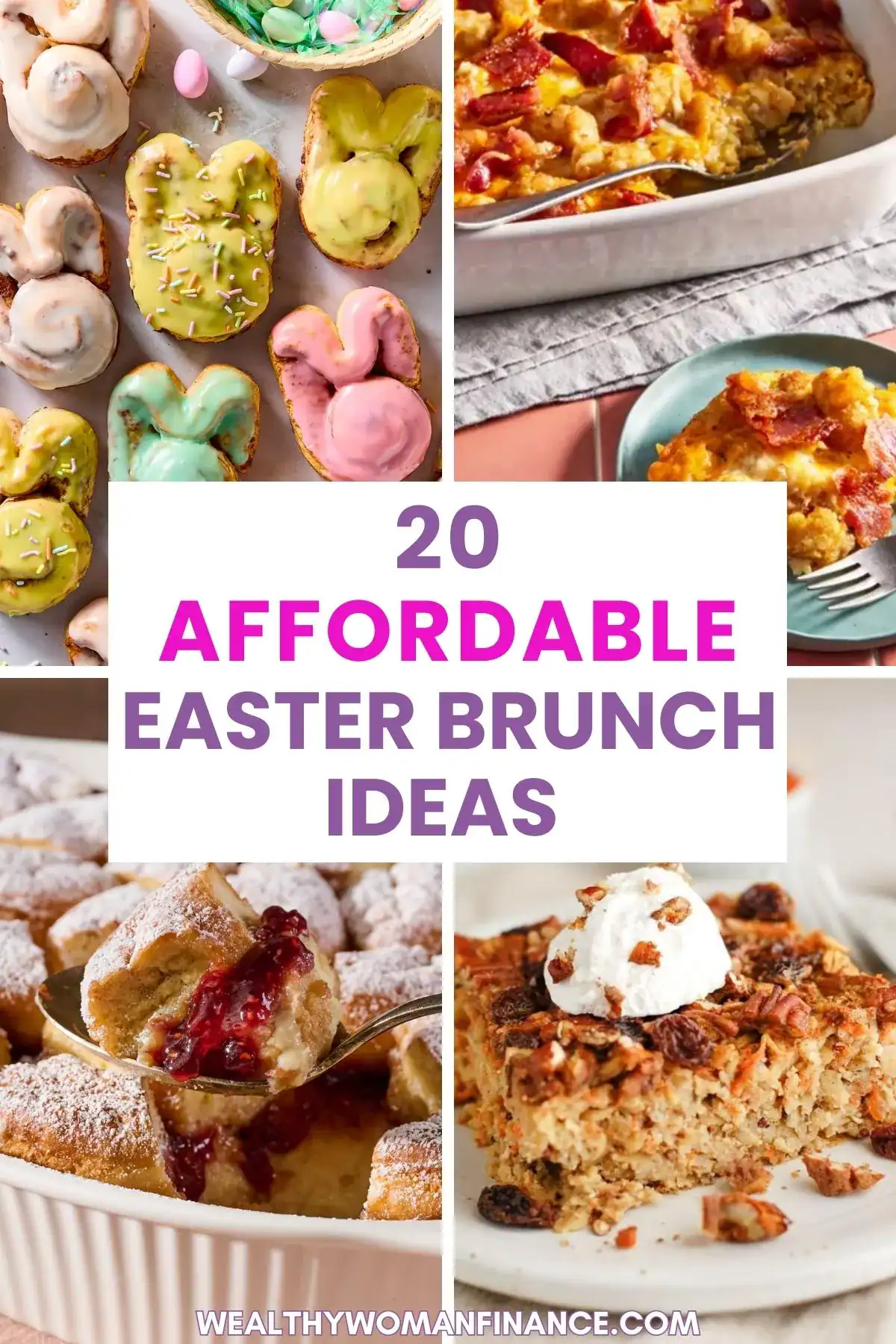 Easter brunch recipes; food; menu; table; casserole