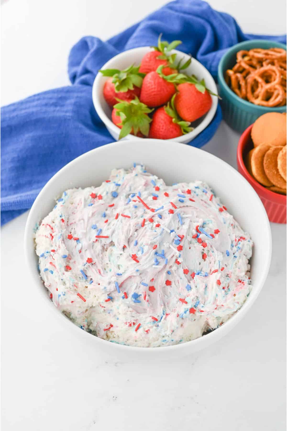 funfetti dip 4th of july snacks that are cheap