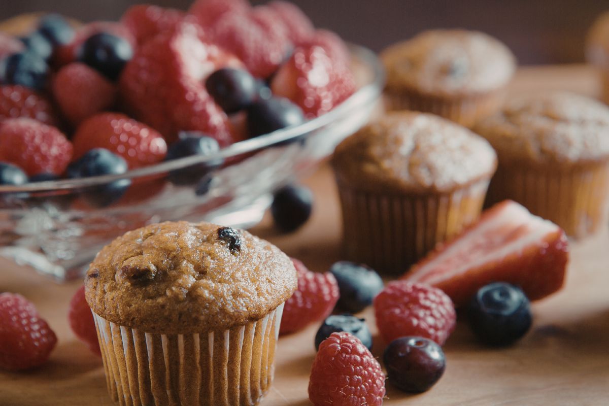fruit and muffins