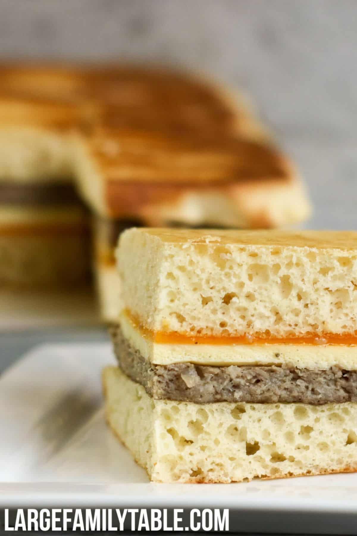 sheet pan breakfast sandwiches; cheap and easy ideas for a crowd