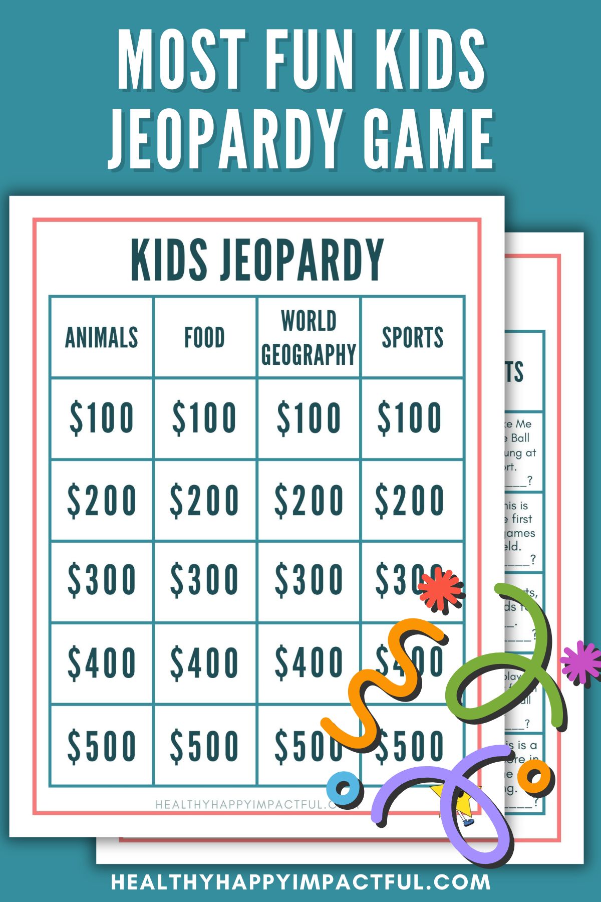 kids jeopardy