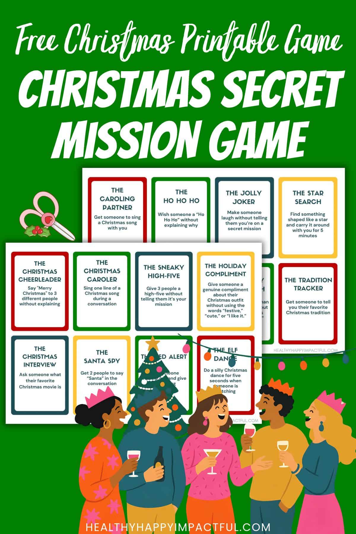 christmas secret mission party game