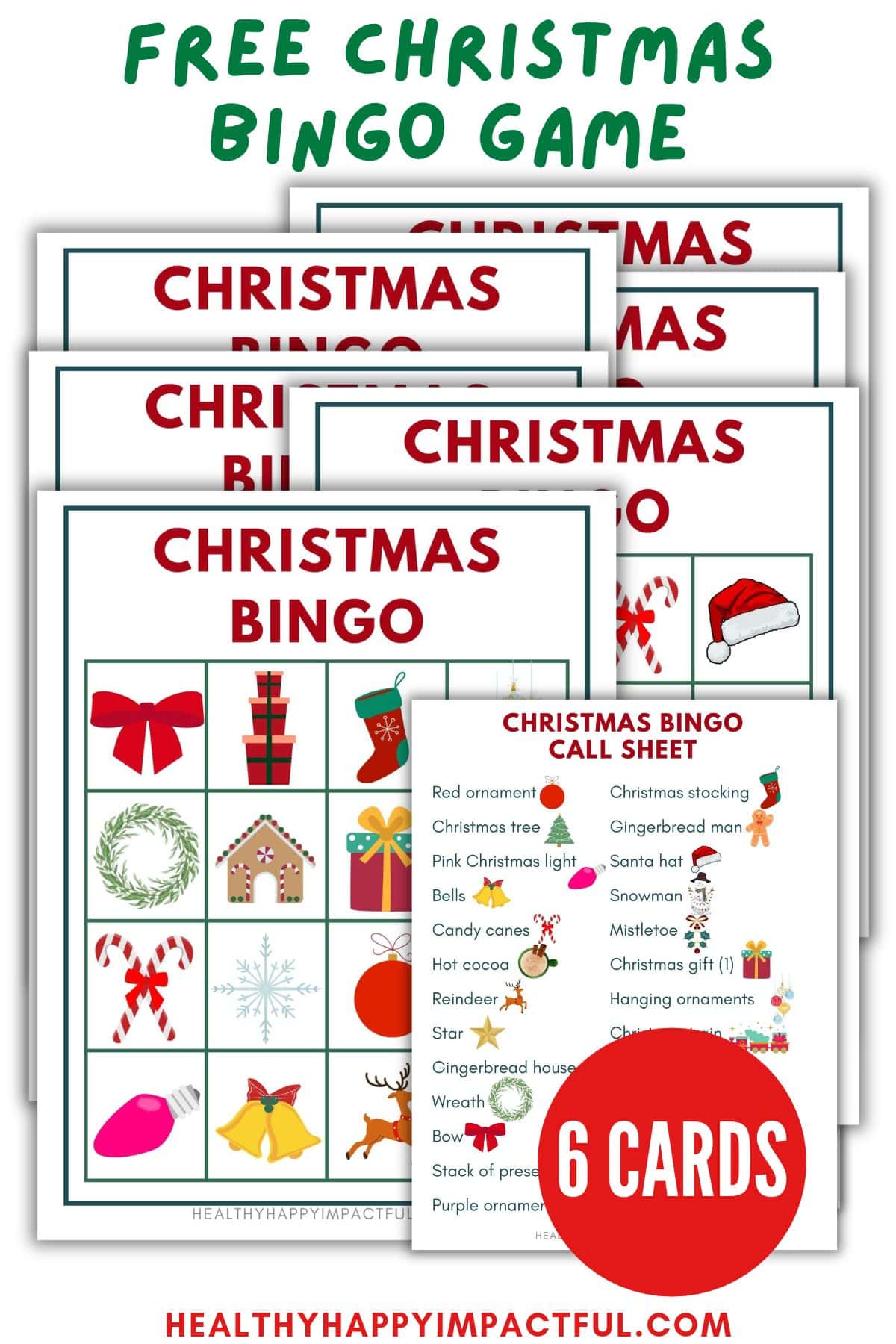 christmas bingo cards